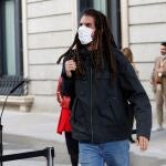 El diputados de Unidas Podemos Alberto Rodríguez llega al Congreso de los Diputados