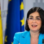 Rueda de prensa de la Ministra de Sanidad, Carolina Darias, tras la reunión interterritorial de hoy.Poll La Razón © Jesús G. Feria.