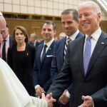 El Papa con el presidente de EE UU, Joe Biden