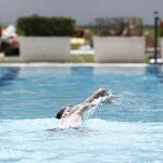 Vista de la piscina municipal de la Casa de Campo