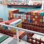Contenedores en el Puerto de Valencia