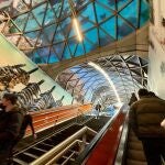 Acción de la Costa del Sol en una estación de Madrid con imágenes del destino