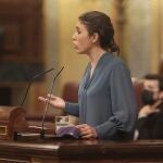 Irene Montero, en una intervención en el Congreso de los Diputados