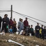 Inmigrantes marroquíes . (AP Photo/Javier Fergo)