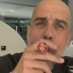 Guardiola celebra la conquista de la Premier