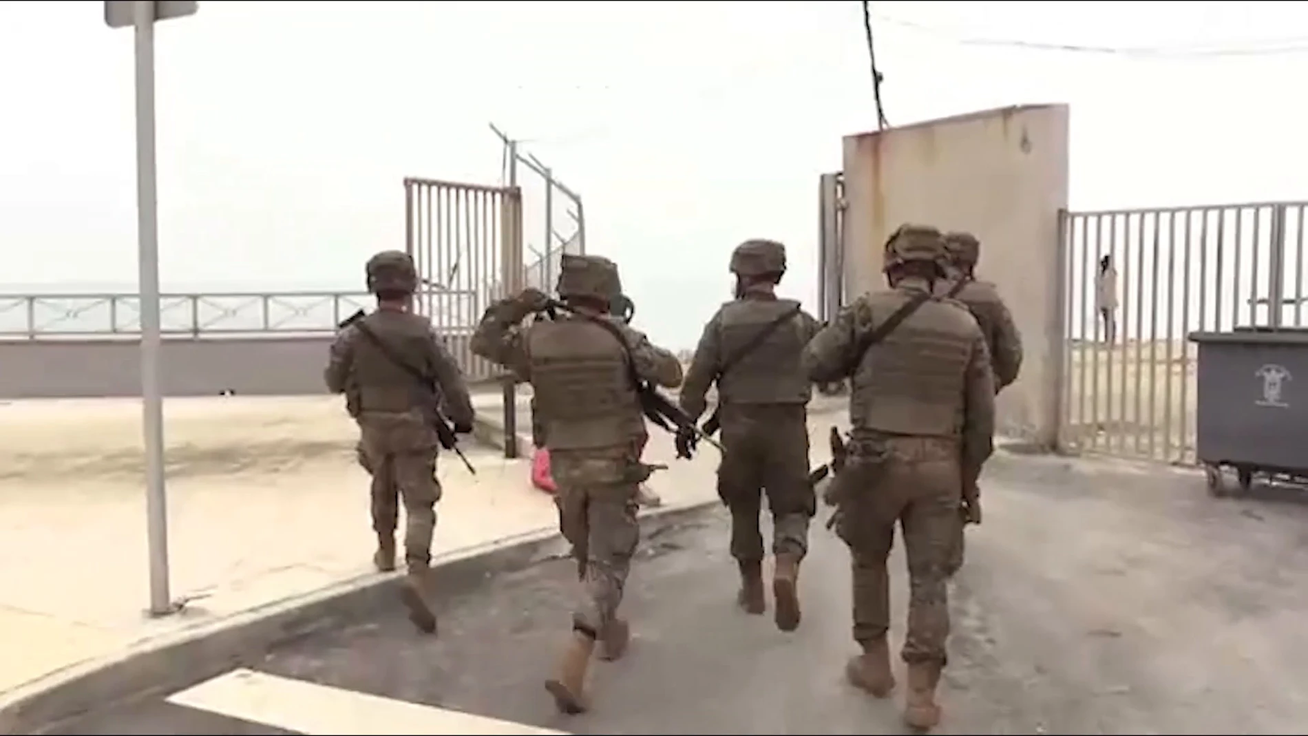 Amplio dispositivo militar en Ceuta