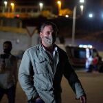 El líder de Vox, Santiago Abascal el pasado mes de mayo en su visita a El Tarajal en Ceuta