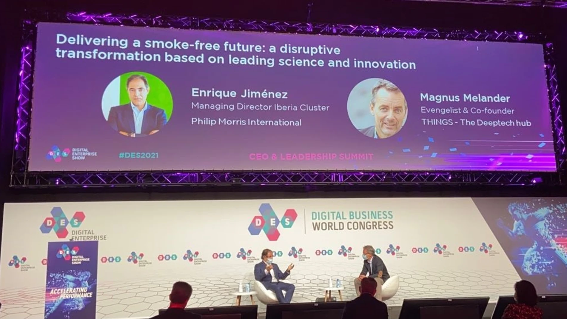 El director general de Philip Morris para España y Portugal, Enrique Jiménez, en el DES PHILIP MORRIS