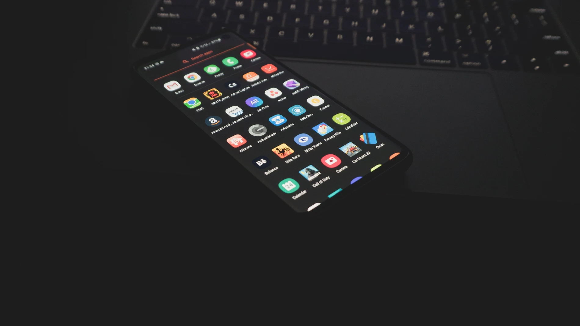 Aplicaciones en un móvil Android.