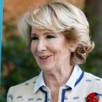 La ex presidenta de la Comunidad de Madrid Esperanza Aguirre