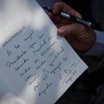 Dedicatoria de Aguirre a Ayuso