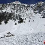 Vall de Conangles, en Lérida, donde se produjo el alud que acabó con la vida de dos biólogos