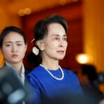 La depuesta líder birmana, Aung San Suu Kyi, en una imagen de archivo