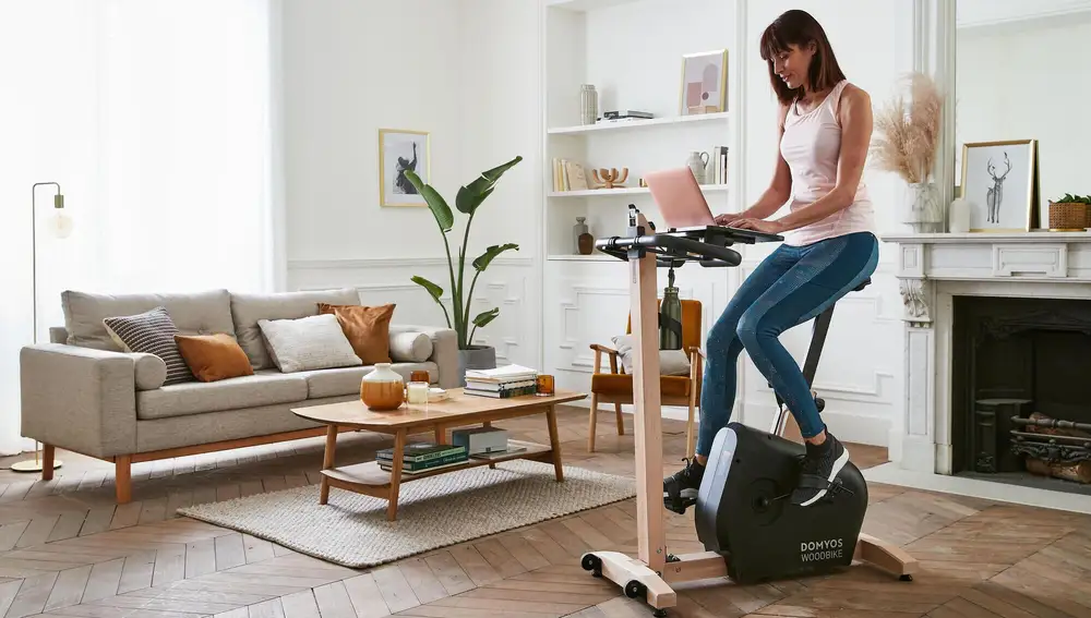 Bicicleta estática de madera Domyos Woodbike