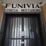 Entrada principal del teleférico que conecta las localidades de Stresa y Mottarone, en la región de Piamonte