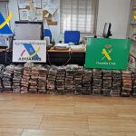 La Guardia Civil ha interceptado varias mochilas con cocaína dentro de un contenedor en el puerto de Valencia
