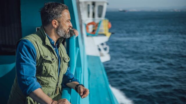 Santiago Abascal de vuelta a la península tras su paso por Ceuta