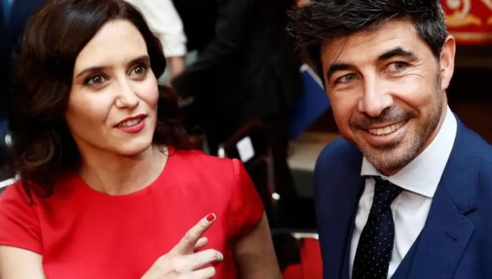 Isabel Díaz Ayuso y Jairo Alonso, en una imagen de Archivo
