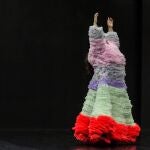 Rosa Romero, en un momento de su actuación de danza contemporánea