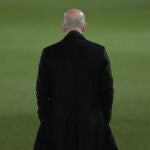 Zidane, en el último partido que dirigió al Real Madrid