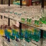Imagen de archivo de unas copas de cristal de Murano