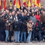 Hace dos años, Casado, Rivera y Abascal protestaron contra Sánchez