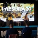 Participantes en la IV Feria Nacional para la Repoblación de la España Rural (PRESURA), este viernes en Soria