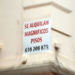 Anuncio de viviendas en alquiler en Valencia
