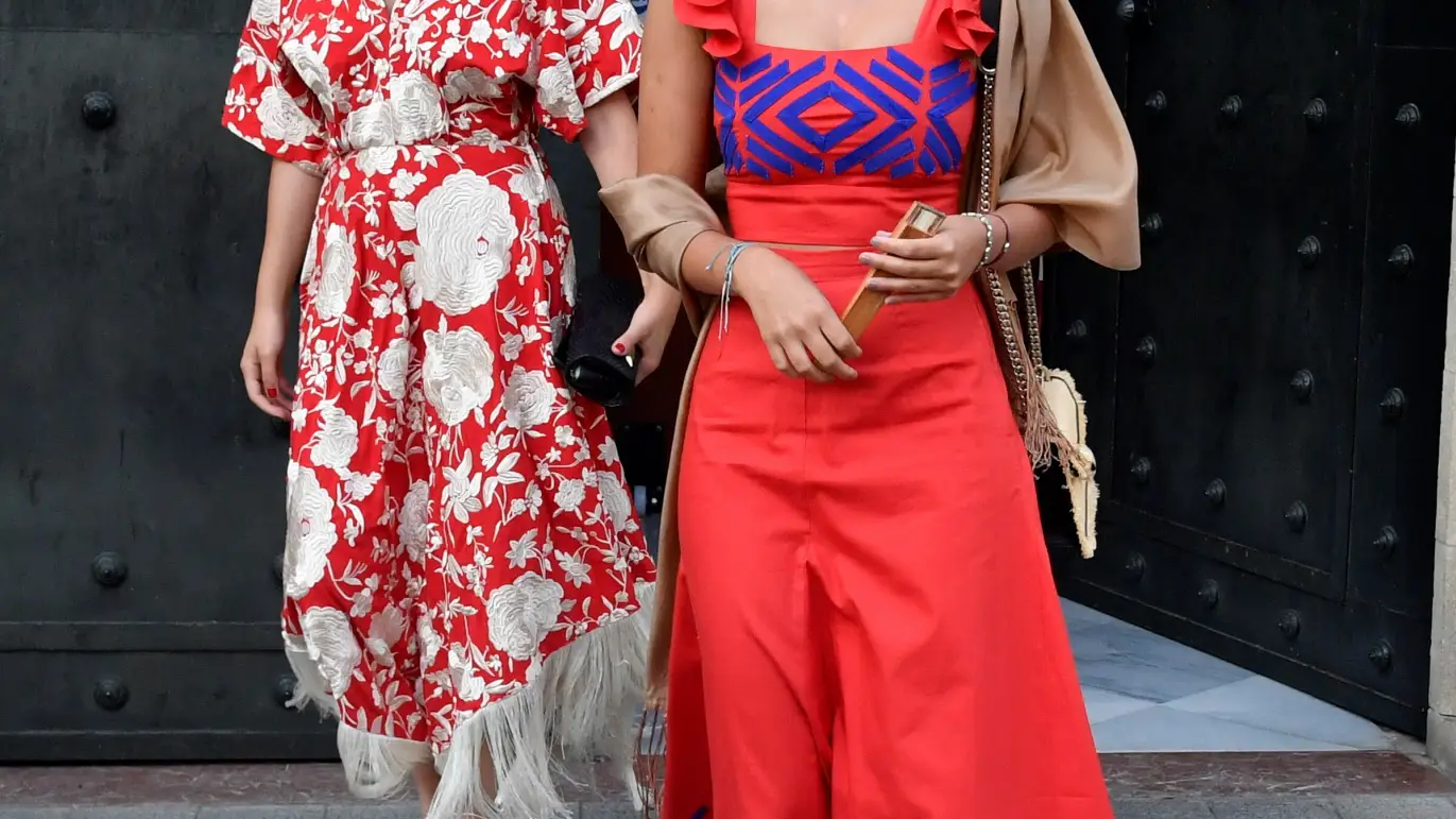 Tana Rivera en el bautizo de la hija de Fernando Fitz-James Stuart y Sofía Palazuelo.