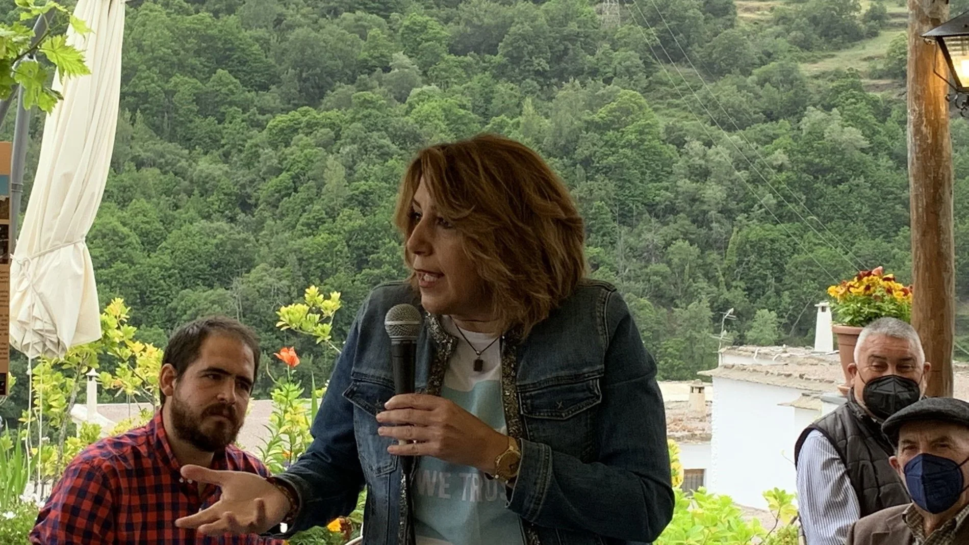 La secretaria general del PSOE-A y candidata a las primarias para la Presidencia de la Junta, Susana Díaz