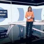 Ana Blanco, durante un Telediario