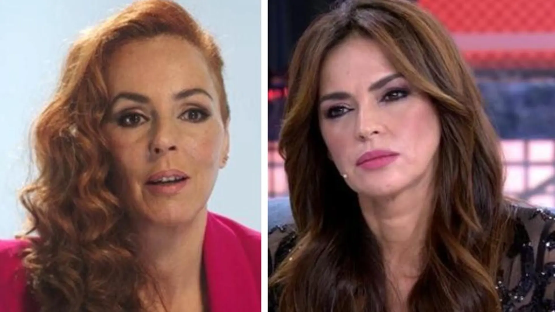 Rocío Carrasco y Olga Moreno en un montaje fotográfico