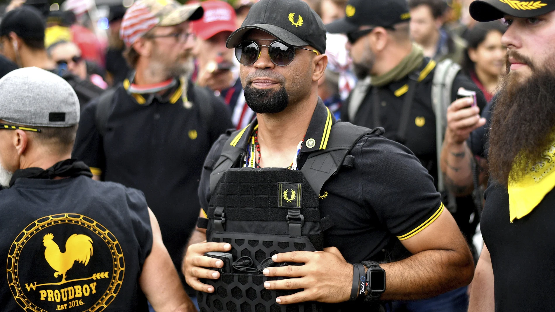 El líder de los Proud Boys Enrique Tarrio
