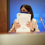 La ministra de Sanidad, Carolina Darias