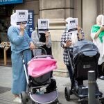 Manifestación de la plataforma Alianza contra la Pobreza Energética en Barcelona
