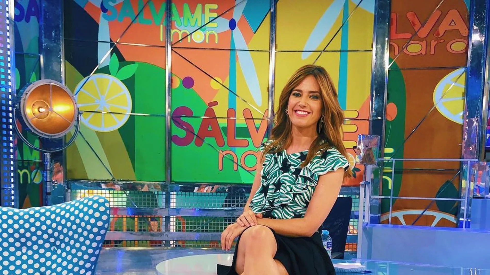 Nuria Marín en el plató de Sálvame