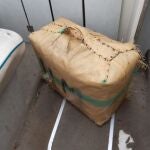 Fardo de hachís encontrado en la playa de Alboraia