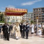 Una procesión del Corpus Cristi en 2021