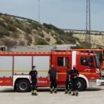 Un camión de bomberos del consorcio provincial