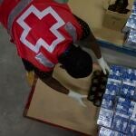 Cruz Roja reparto de alimentos