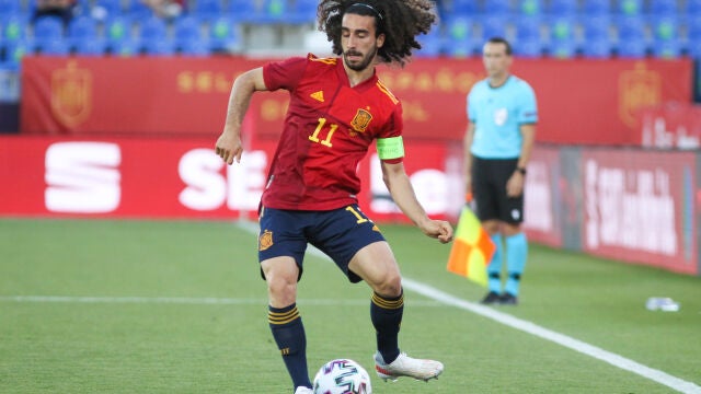 Marc Cucurella con la Selección Sub-21.