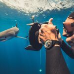 Fred Buyle con Diver Lemon Shark