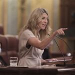 La vicepresidenta tercera del Gobierno y ministra de Trabajo y Economía Social, Yolanda Díaz, quiere acelerar a este año la subida del SMI