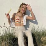 Influencer con bikini de crochet de Pull&Bear/ Instagram @mariajosegi