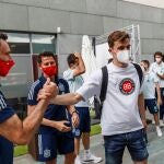 Diego Llorente, a su llegada a la Ciudad del Fútbol