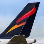 Avión de la compañía Plus Ultra, a la que la SEPI inyectó 53 millones para sortear las consecuencias de la crisis por la pandemia