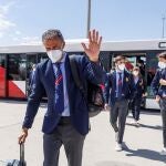 Luis Enrique, a su llegada a Sevilla