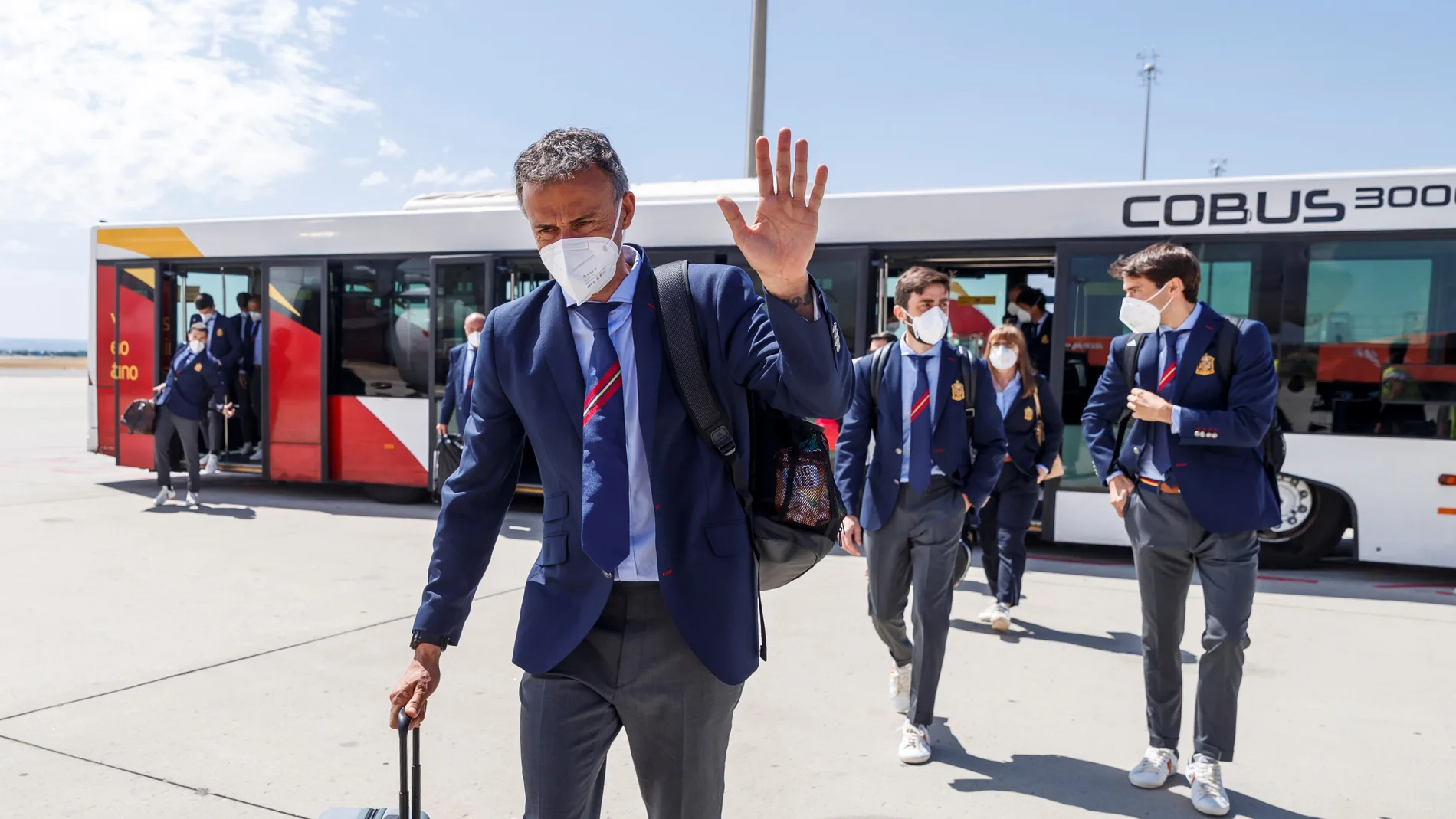 Luis Enrique, a su llegada a Sevilla