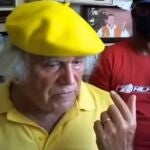 El padre Báez durante el discurso en el que justificó el crimen de Tomás Gimeno