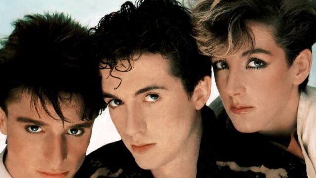 Nacho y Juan Luis Cano junto a Ana Torroja, Mecano
